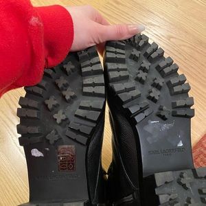 karl lagerfeld paris textured side zip booties